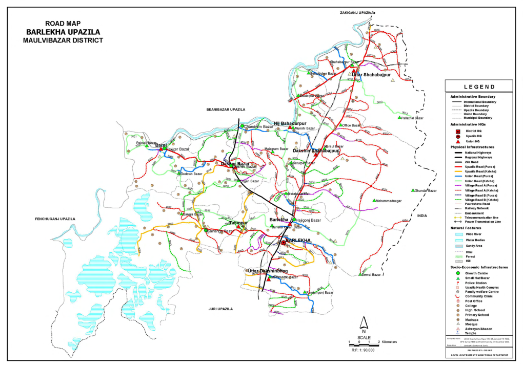 Inventory of LGED Road Network, March 2005, Bangladesh