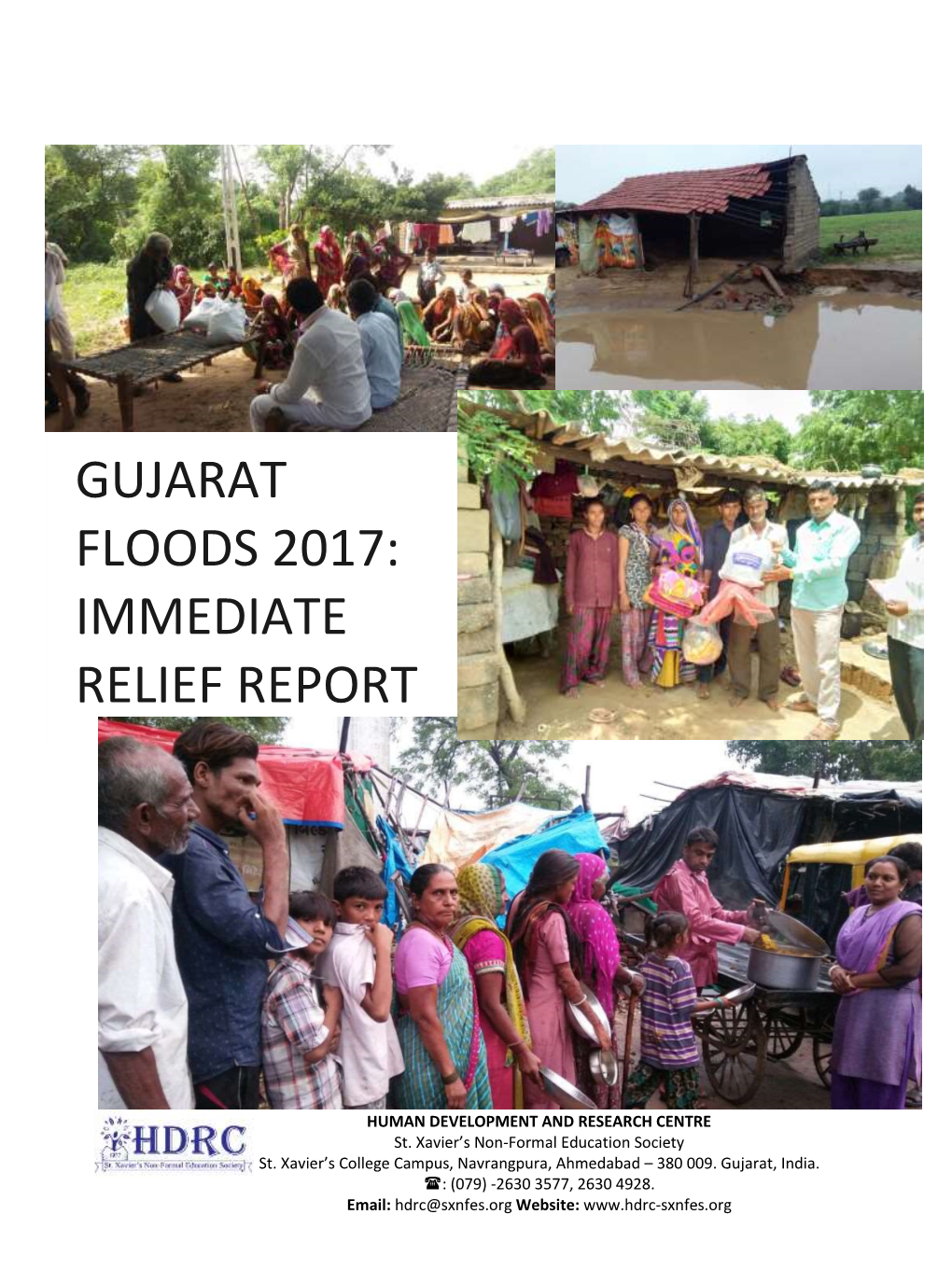 GUJARAT FLOODS 2017: Immediate RELIEF REPORT