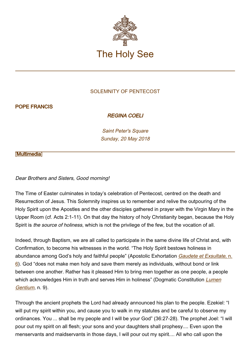 The Holy See