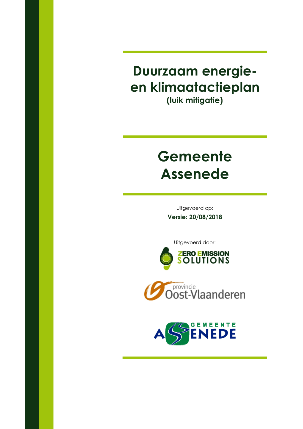 Duurzaam Energie- En Klimaatactieplan (Luik Mitigatie)