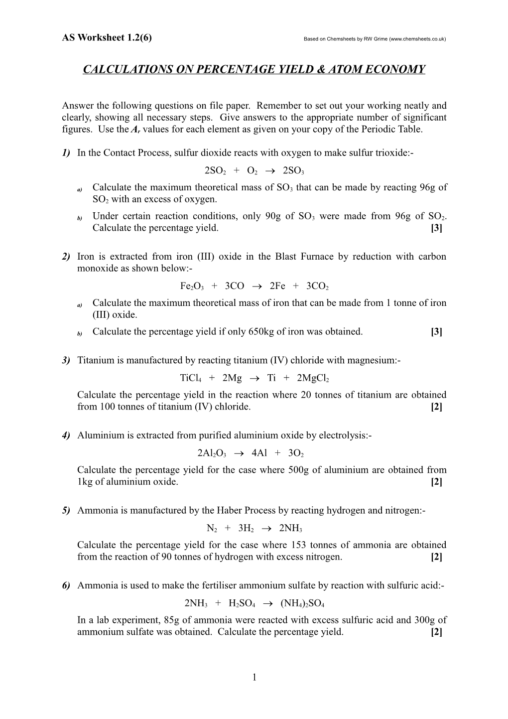 Empirical and Molecular Formulae