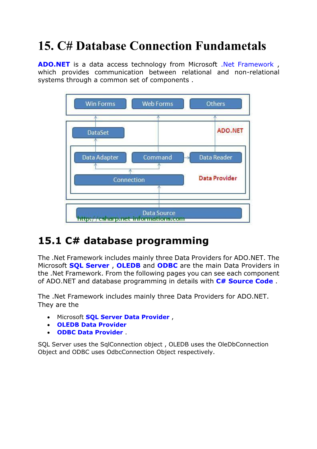 15. C# Database Connection Fundametals