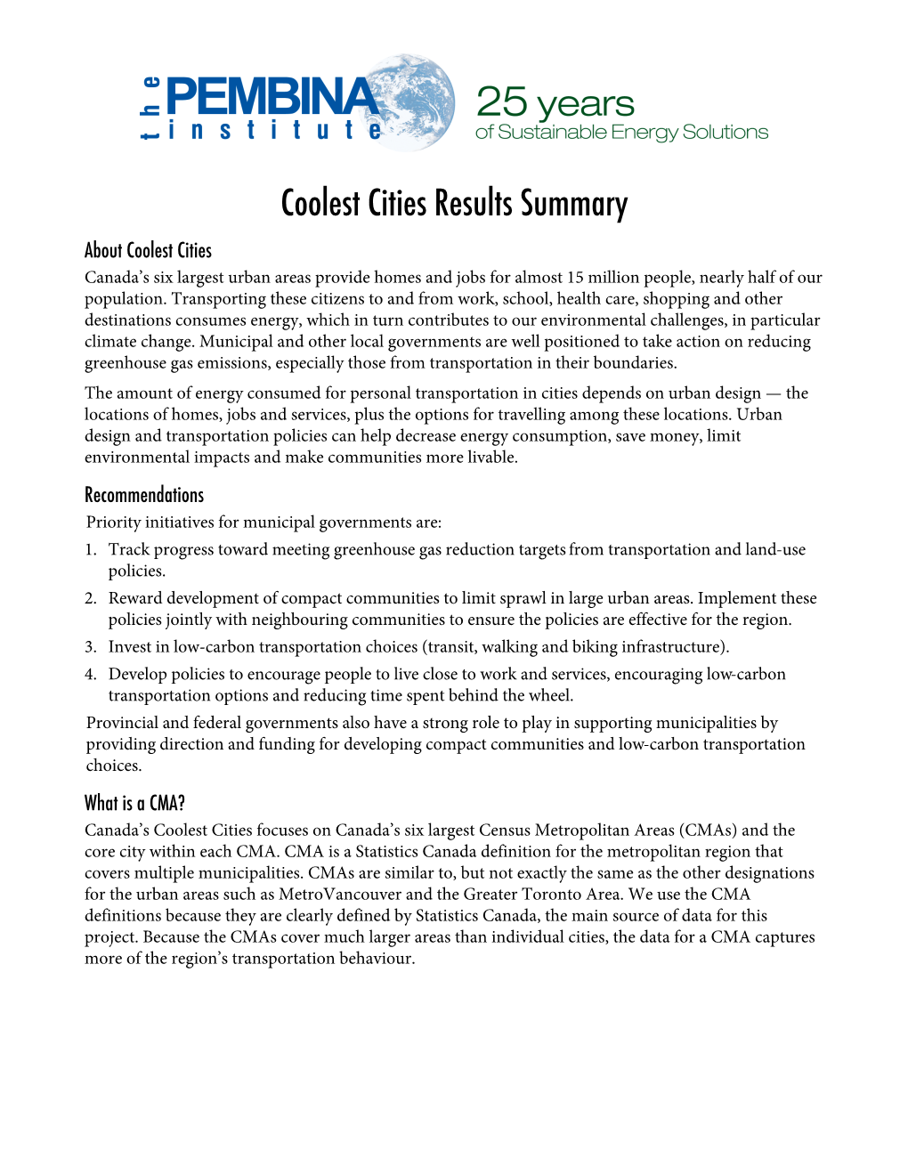 Coolest Cities Results Summary-May18