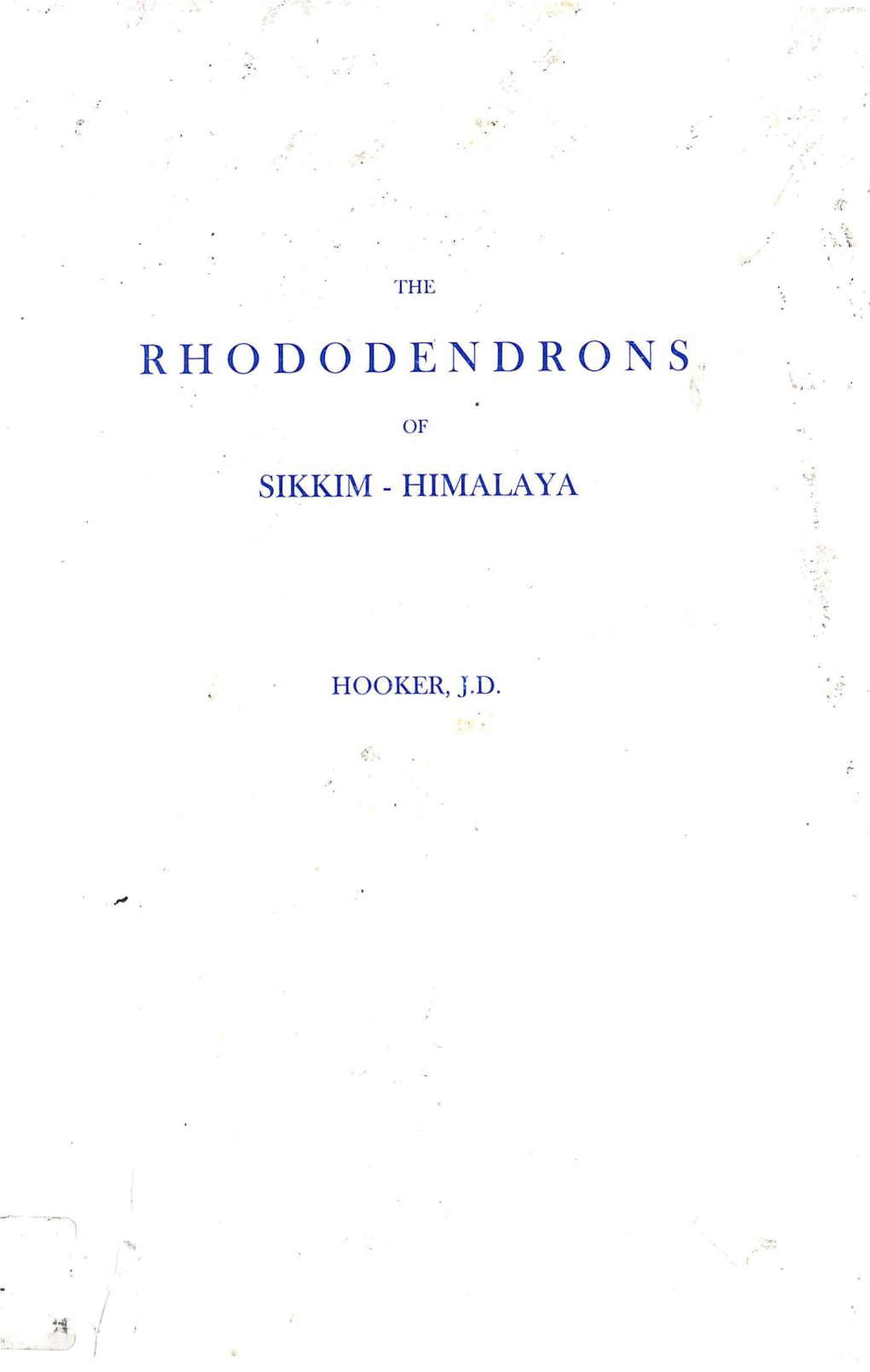 Rhodendron of Sikkim H.Pdf