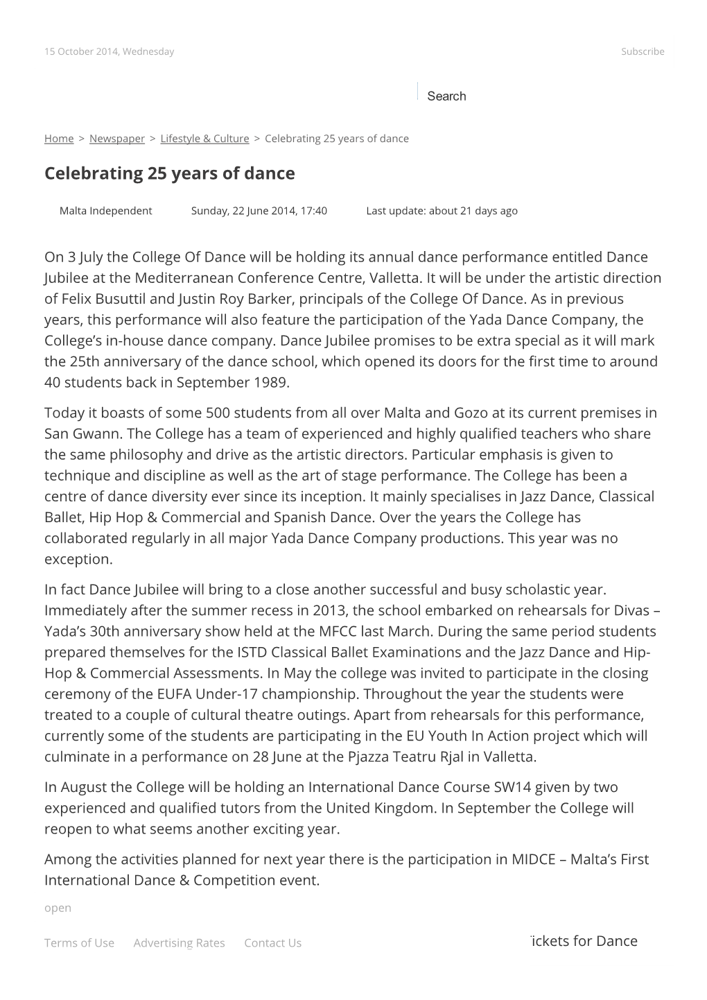 Celebrating 25 Years of Dance