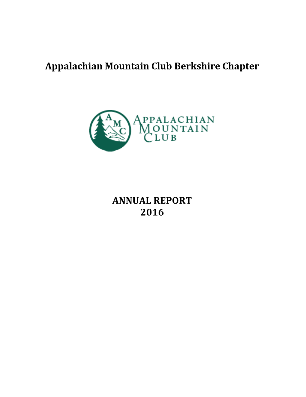 Appalachian Mountain Club Berkshire Chapter