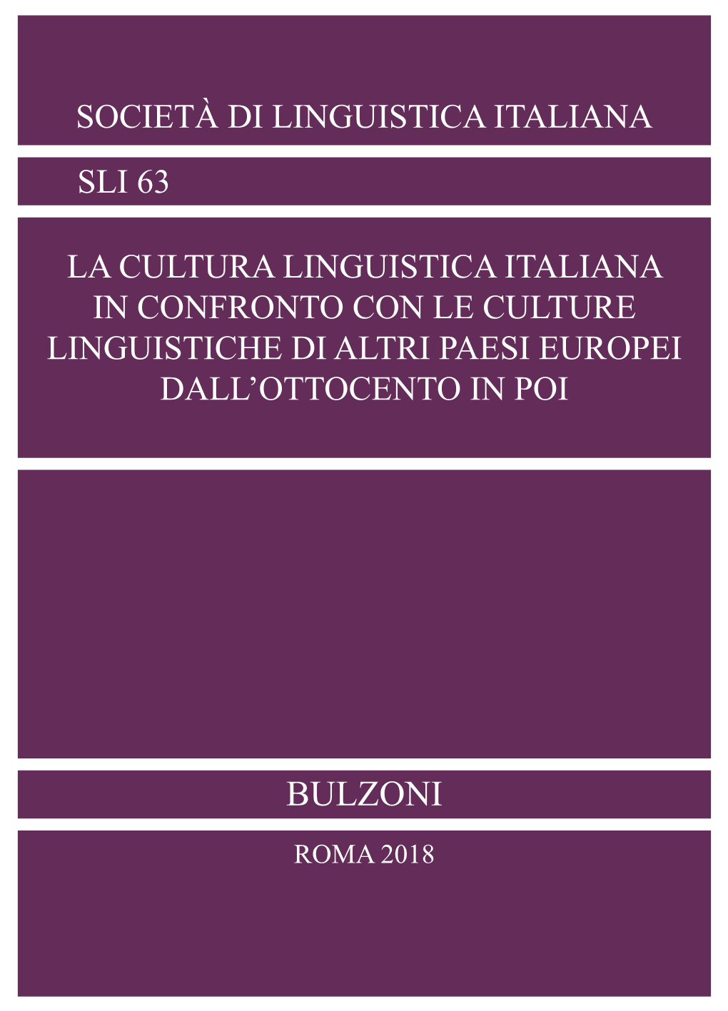 Società Di Linguistica Italiana