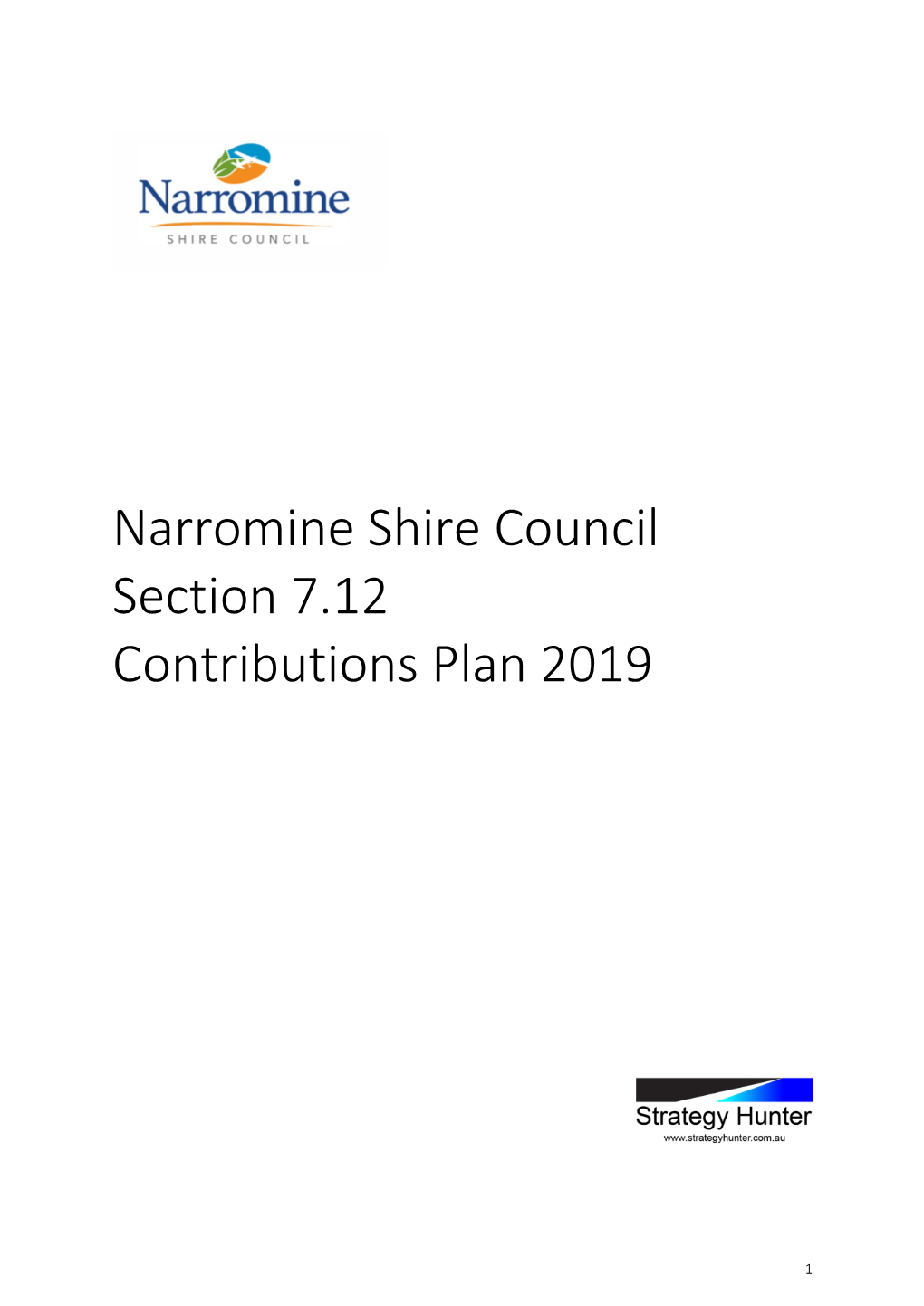 Narromine Shire Council Section 7.12 Contributions Plan 2019