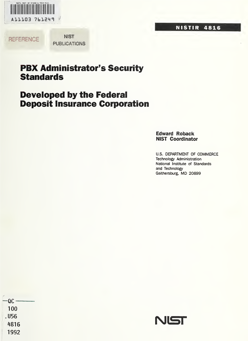 PBX Administrator's Security Standards