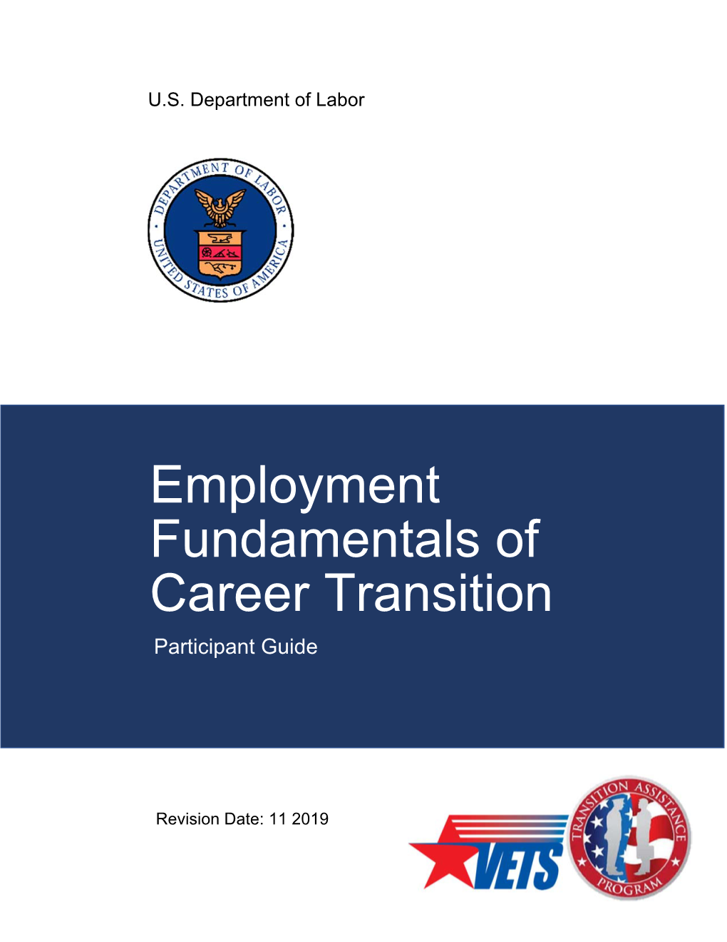 Employment Fundamentals of Career Transition Participants Guide