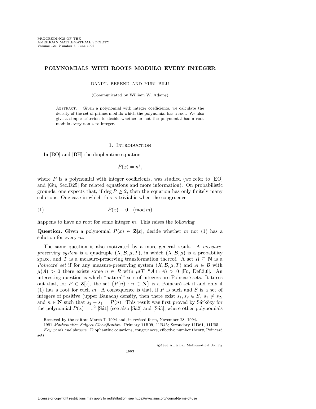 Polynomials with Roots Modulo Every Integer 1665