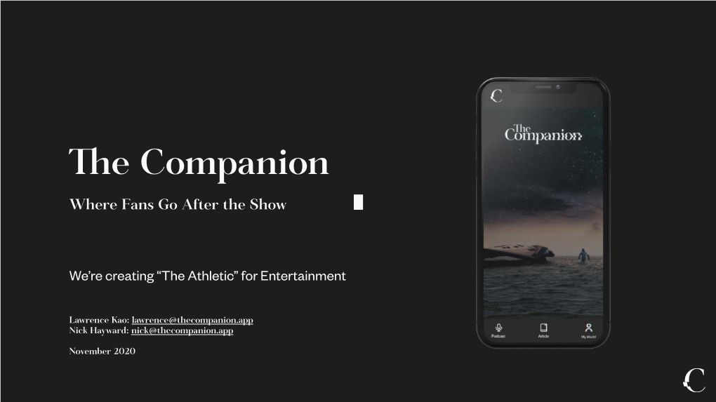 The Companion 12 Nov 2020 Reduced