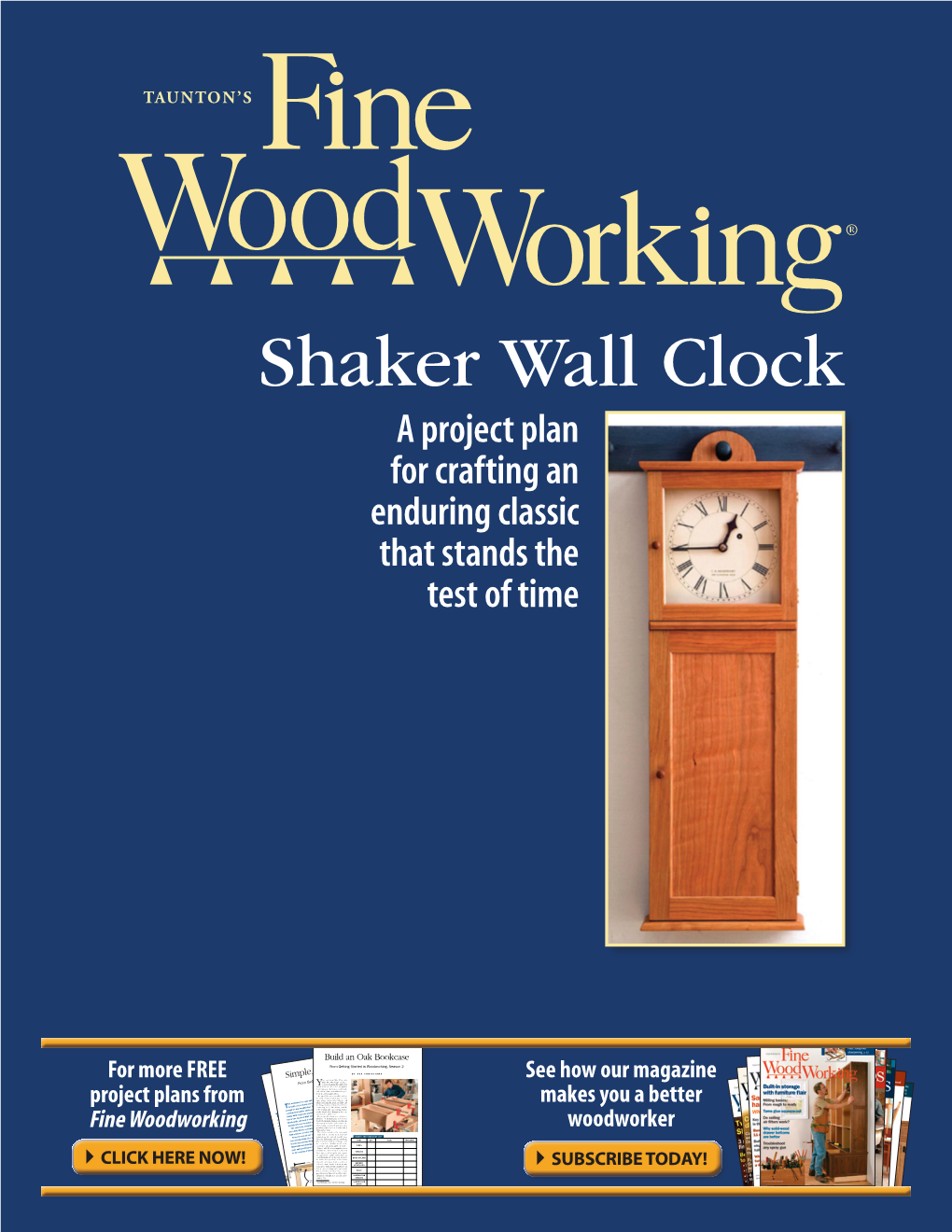 Shaker Wall Clock a Project Plan for Crafting an Enduring Classic That Stands the Test of Time