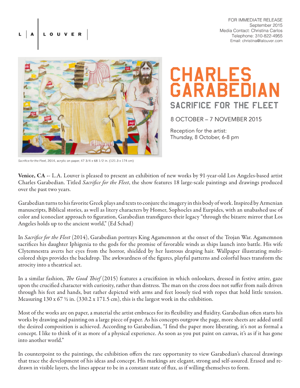 CHARLES GARABEDIAN Sacrifice for the Fleet