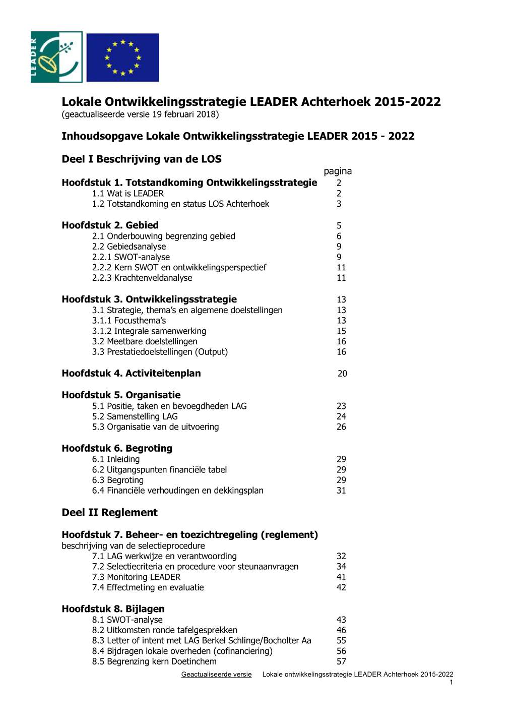 LOS LEADER Achterhoek, Geactualiseerde Versie, 19-2-2018