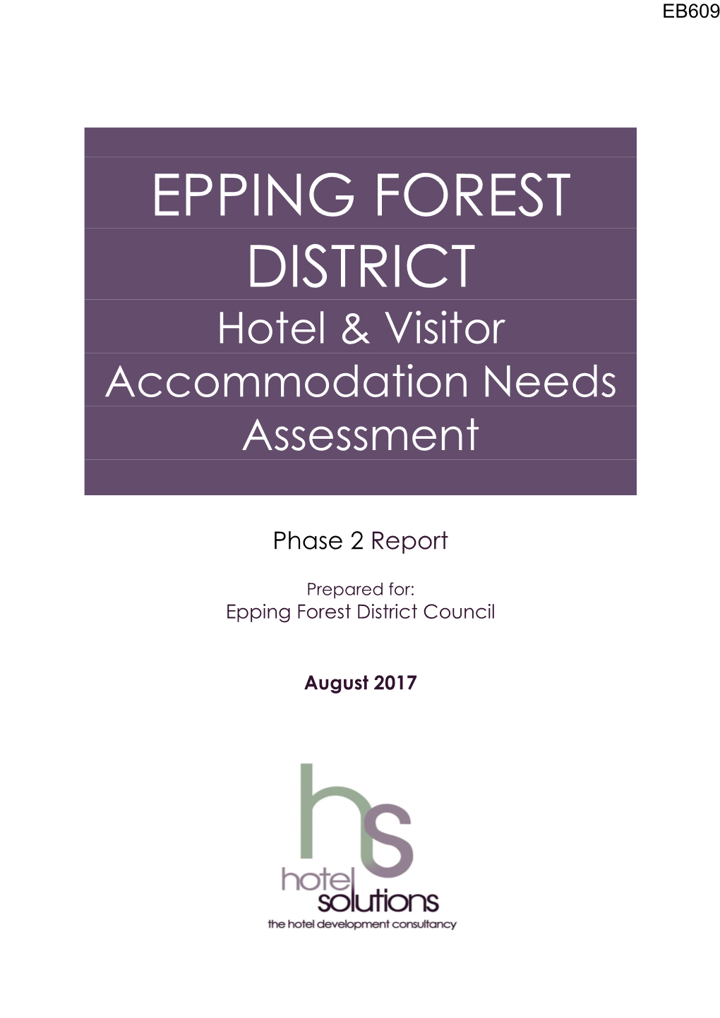 Epping Forest District Visitor Accommodation Needs