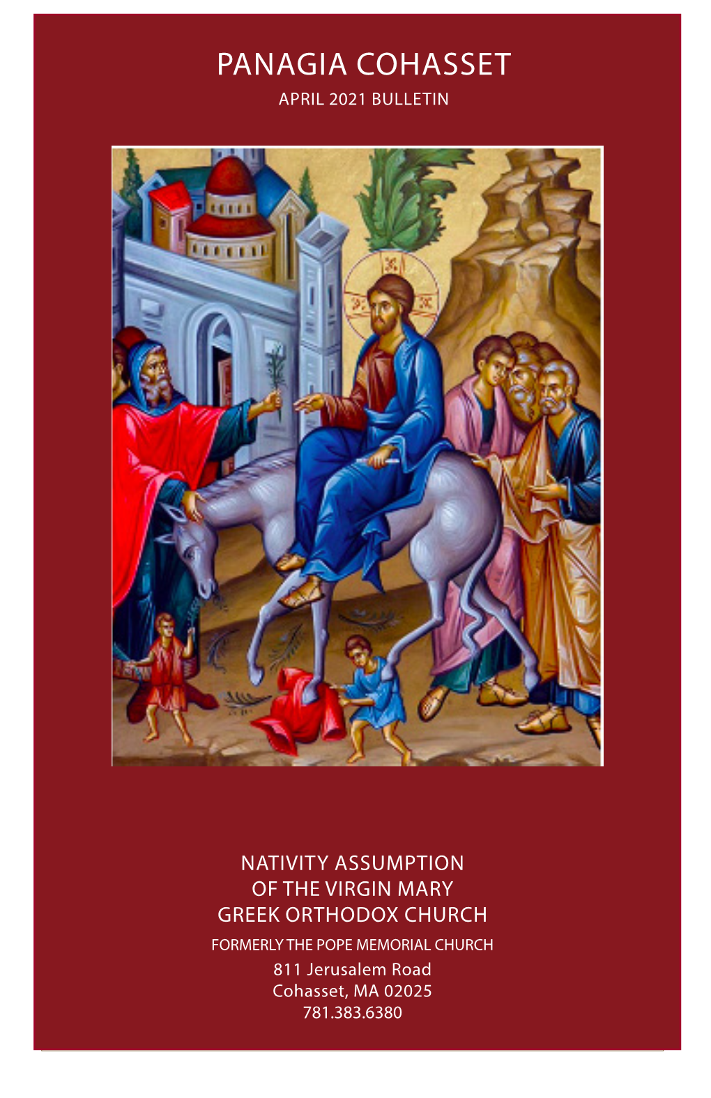 Panagia Cohasset April 2021 Bulletin