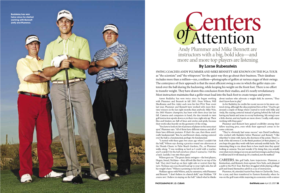 Andy Plummer and Mike Bennett Are Instructors with a Big, Bold Idea—And More and More Top Players Are Listening