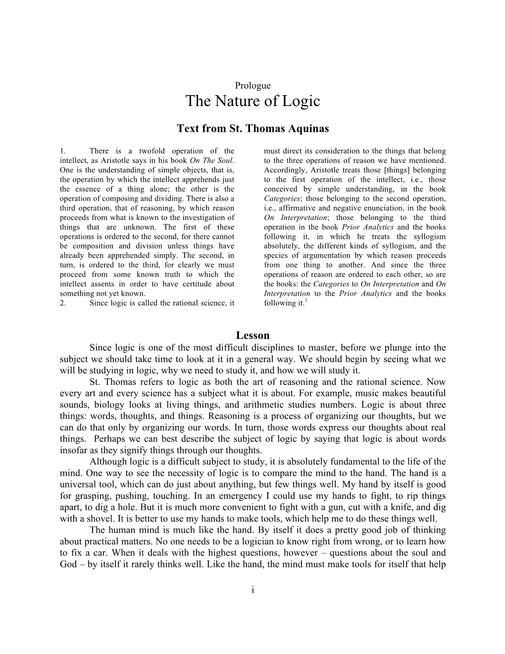 The Nature of Logic