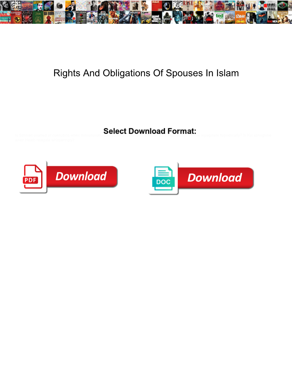 Rights and Obligations of Spouses in Islam