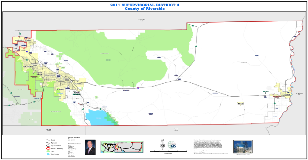 2011 SUPERVISORIAL DISTRICT 4 County of Riverside