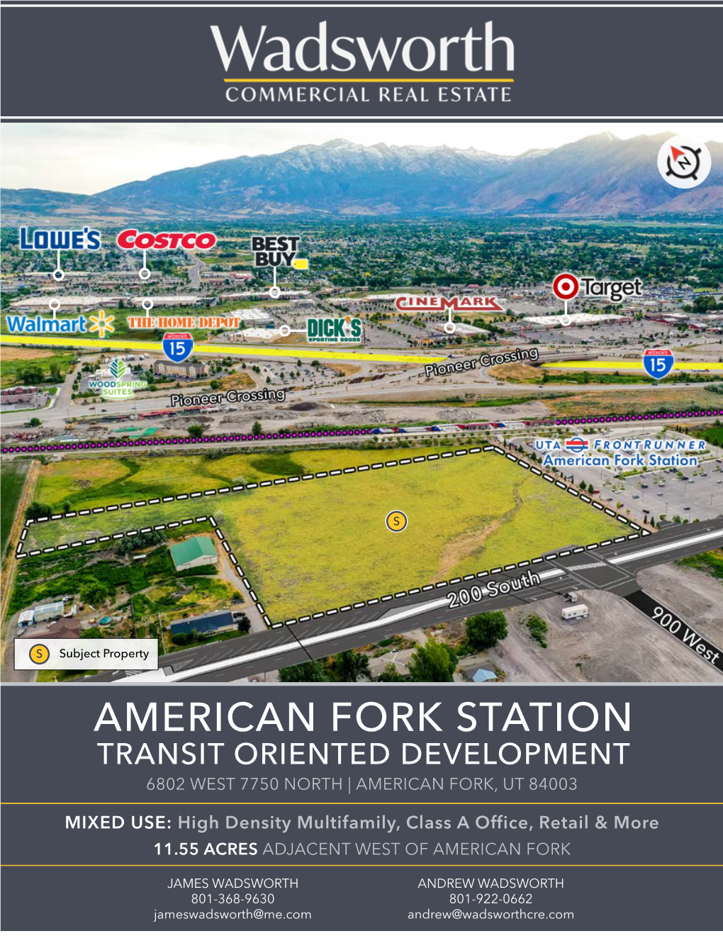 American Fork Station Transit Oriented Development 6802 West 7750 North | American Fork, Ut 84003