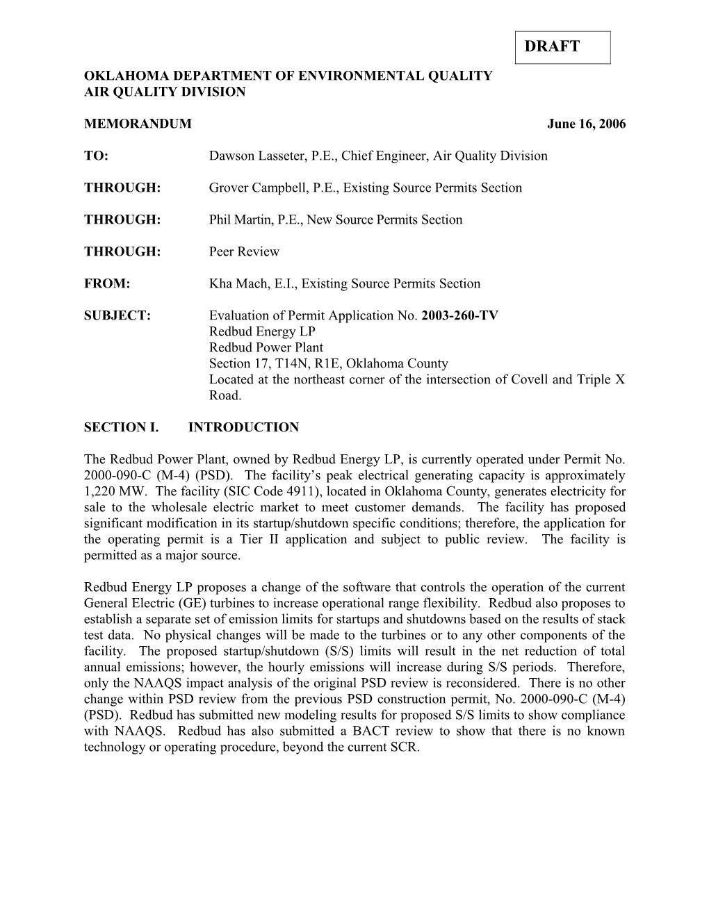 Oklahoma Department of Environmental Quality s21