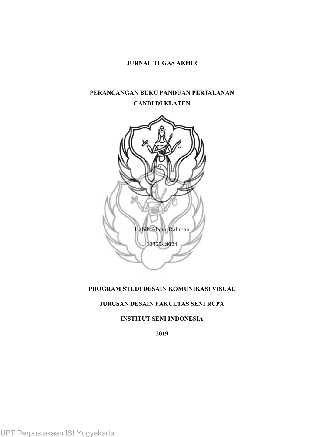 Jurnal Tugas Akhir