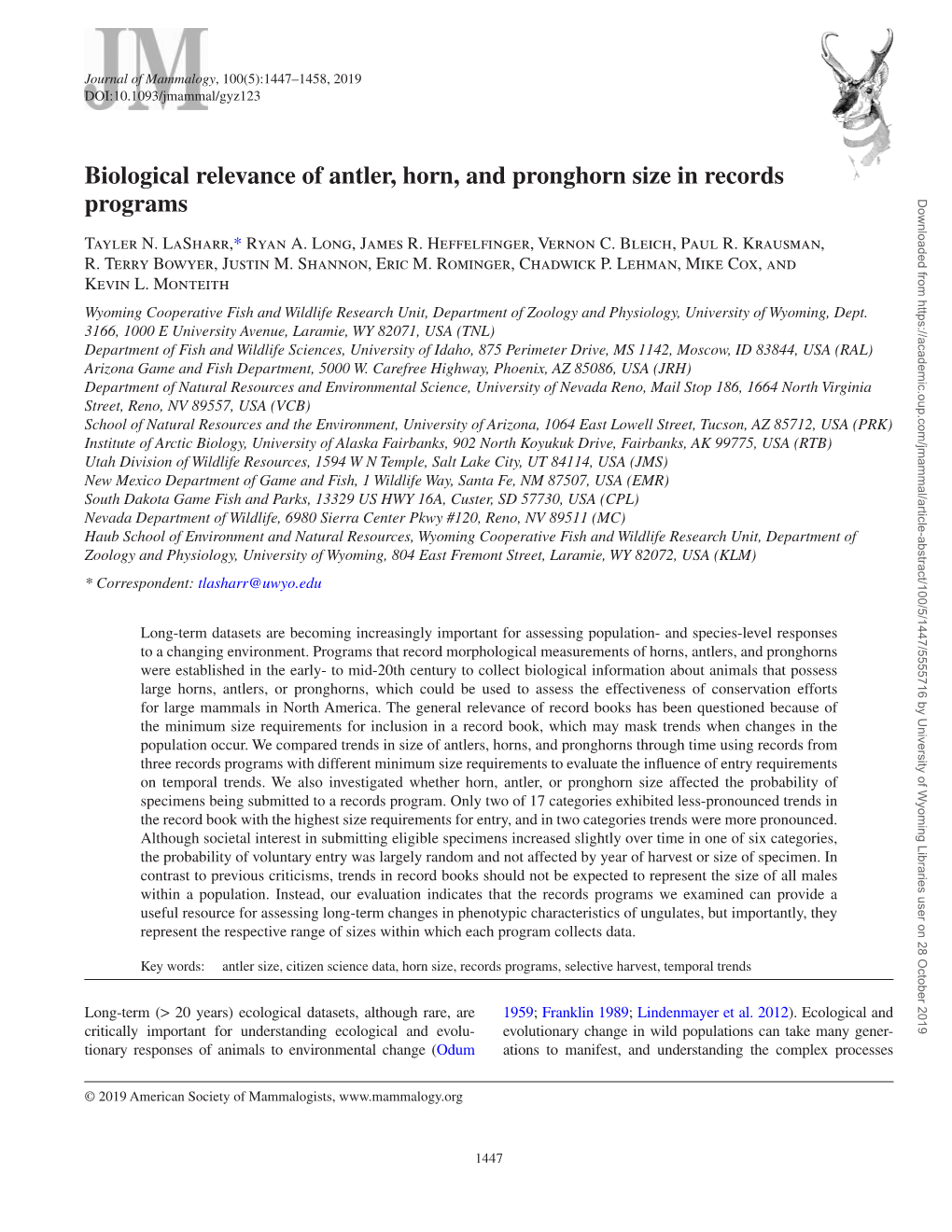 Biological Relevance of Antler, Horn, And