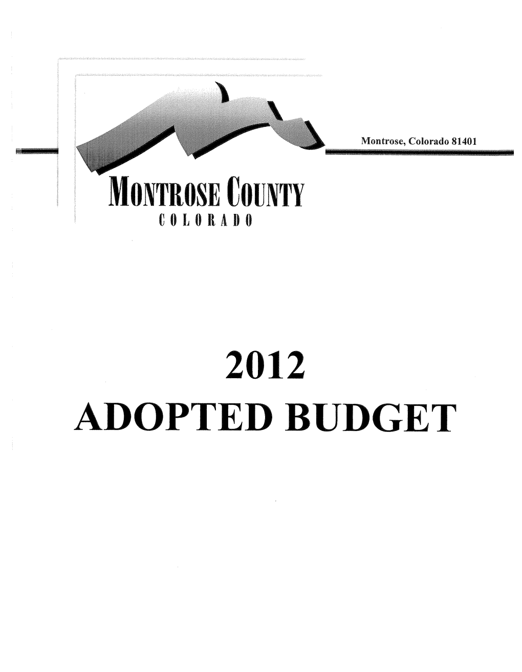 Momose Coum 2012 ADOPTED BUDGET