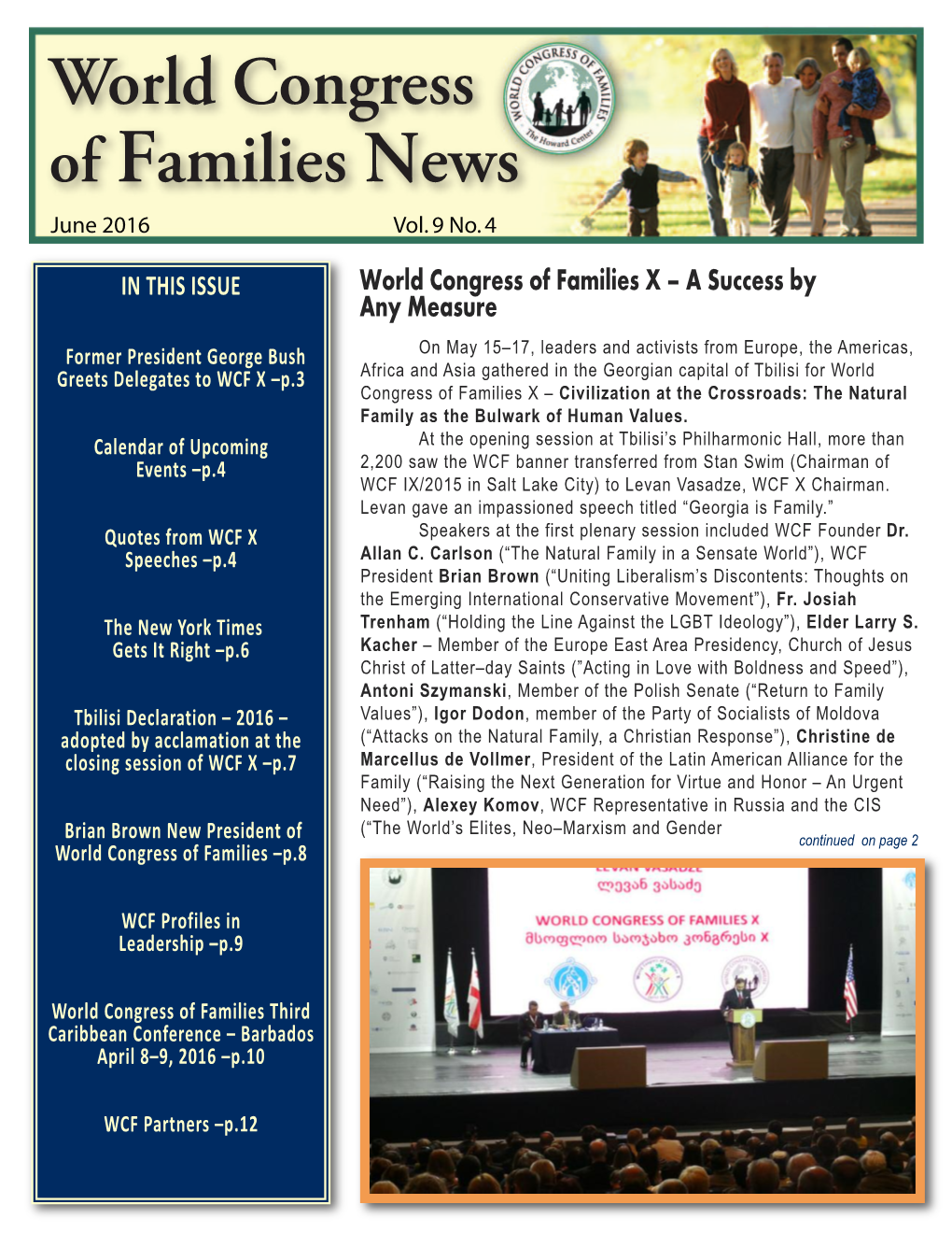 Wcf Monthly Newsletter