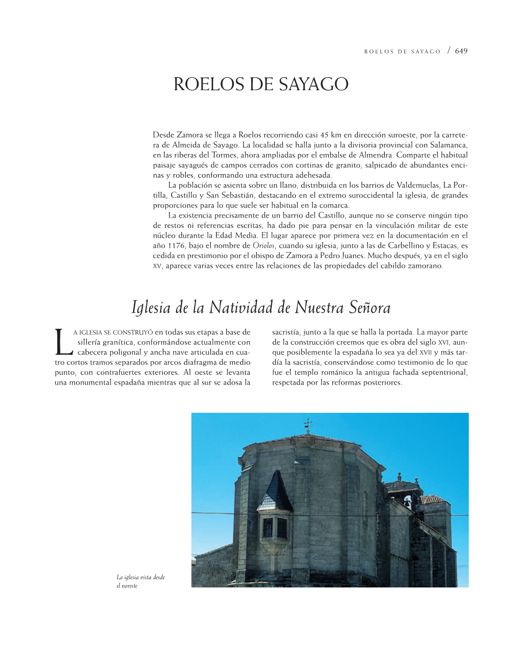 ROELOS DE SAYAGO Iglesia De La Natividad De Nuestra Señora