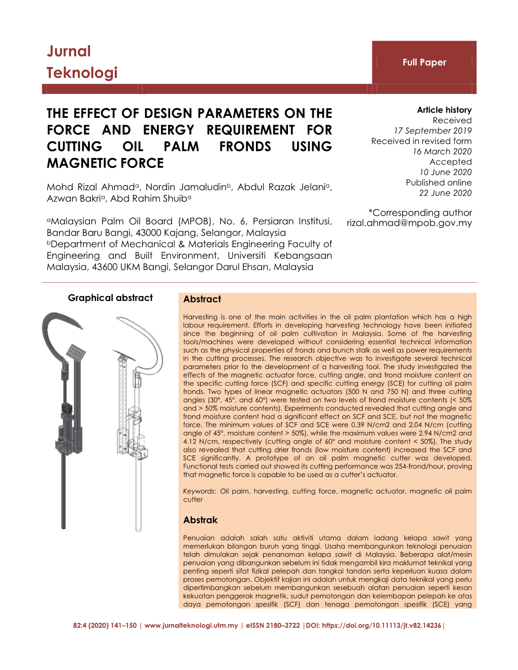 The Effect of Design Parameters on the Force and Energy