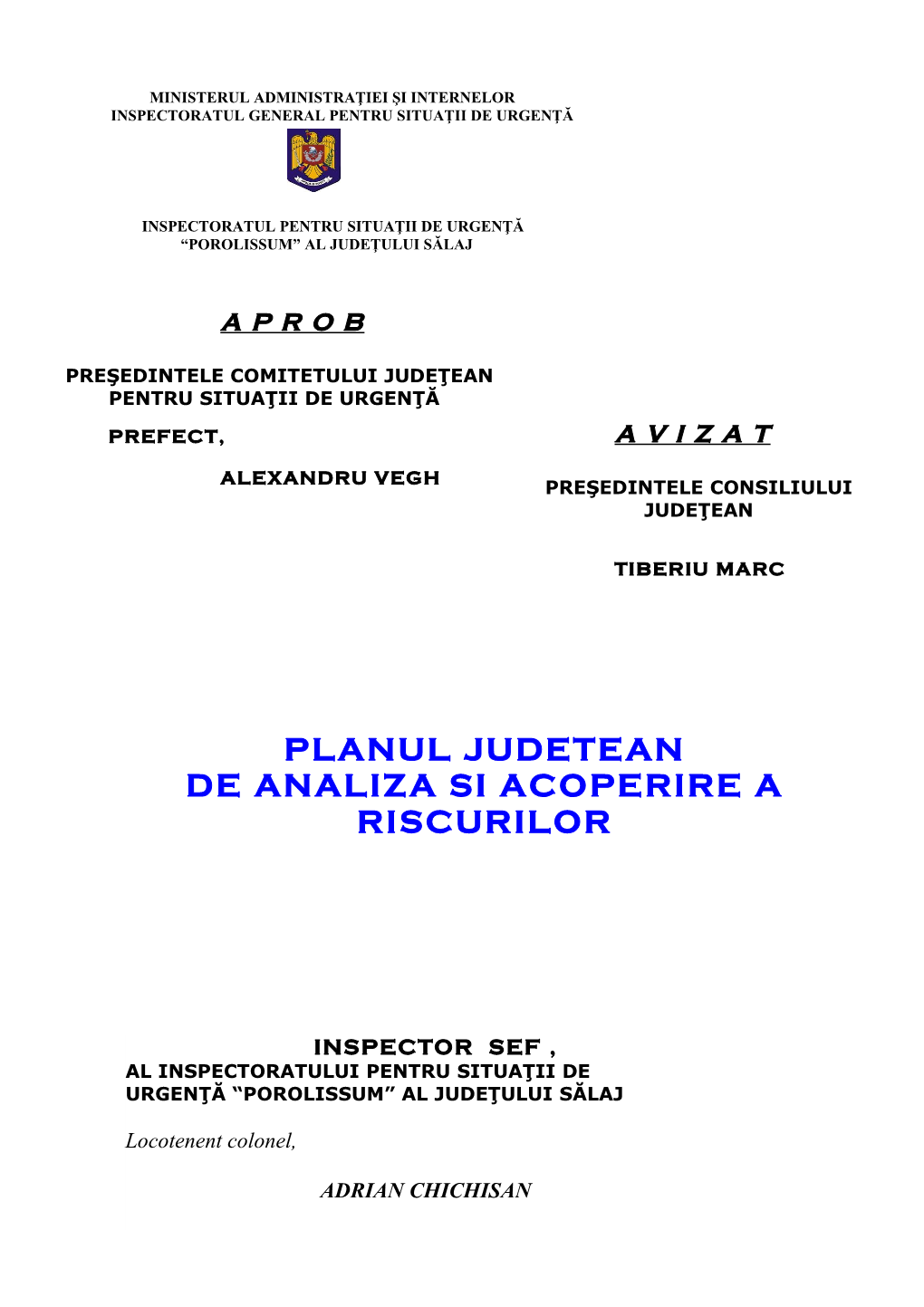 Schema Cu Riscurile Teritoriale Din Zona De