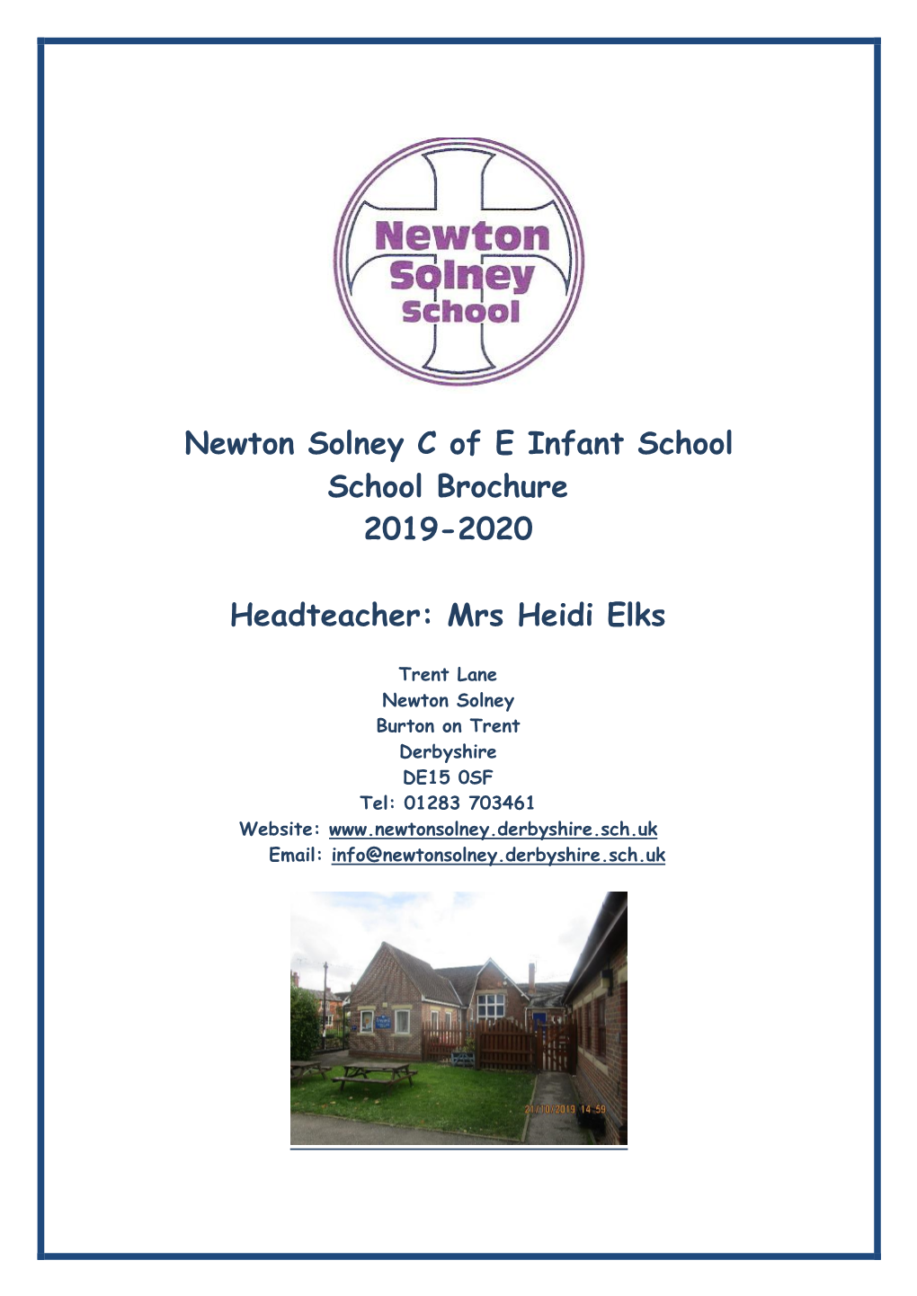 Newton Solney C of E Infant School School Brochure 2019-2020