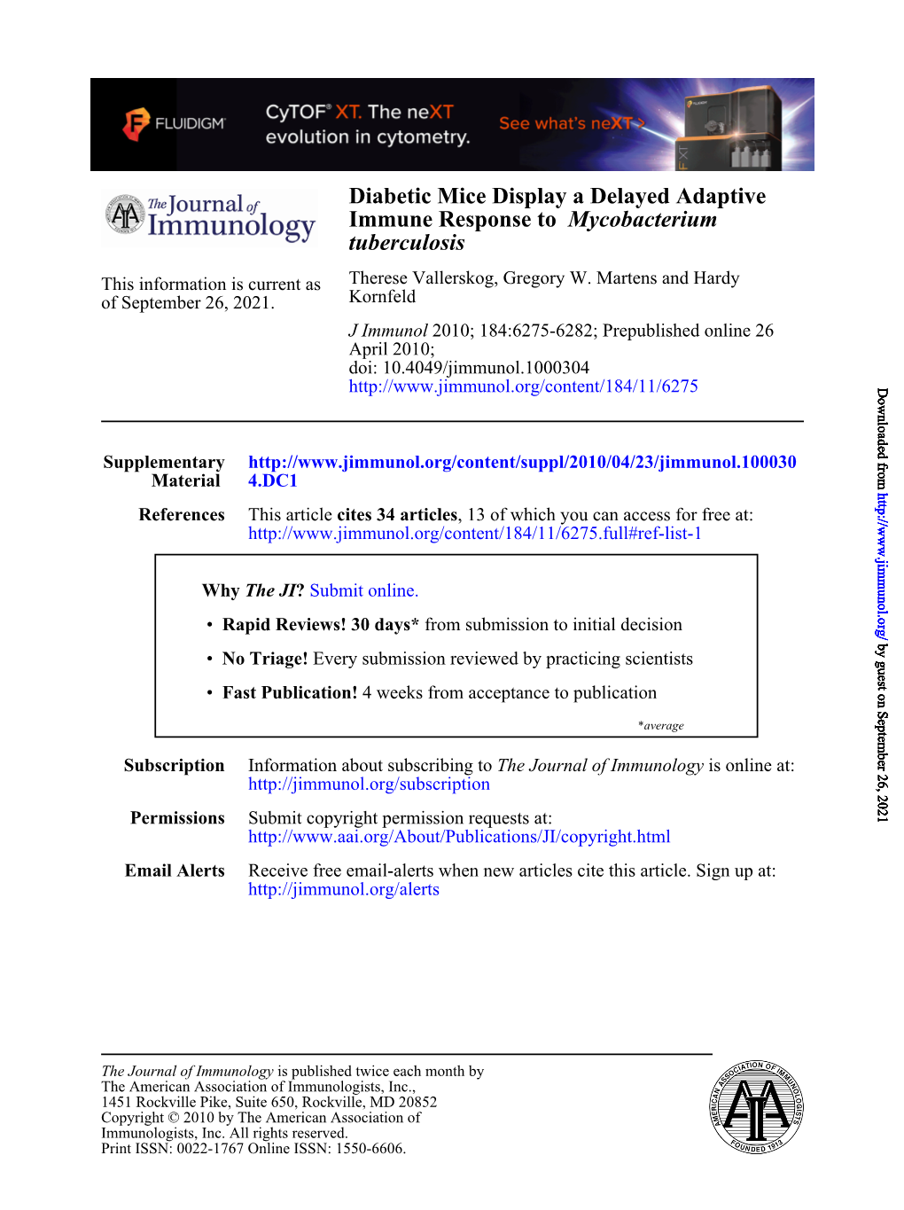 Tuberculosis Mycobacterium Immune Response to Diabetic Mice Display