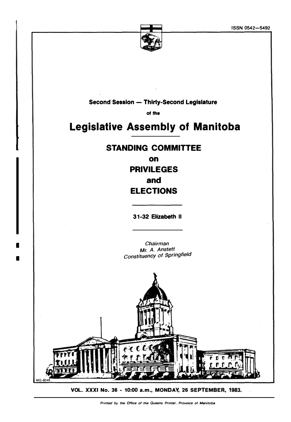 Legislative Assembly of Manitoba