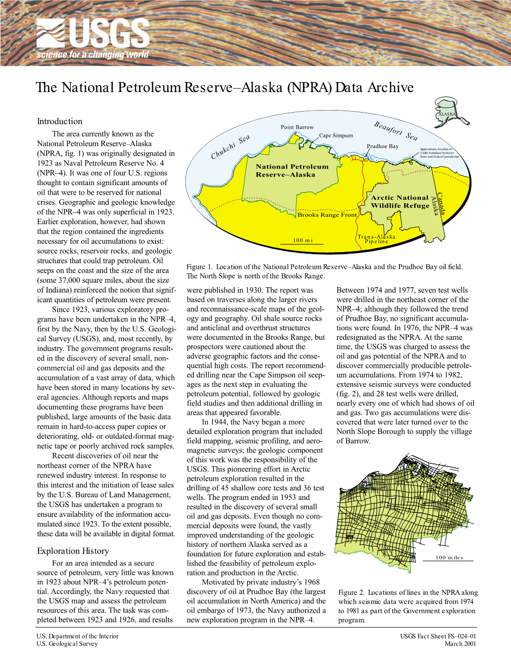 The National Petroleum Reserve – Alaska (NPRA)