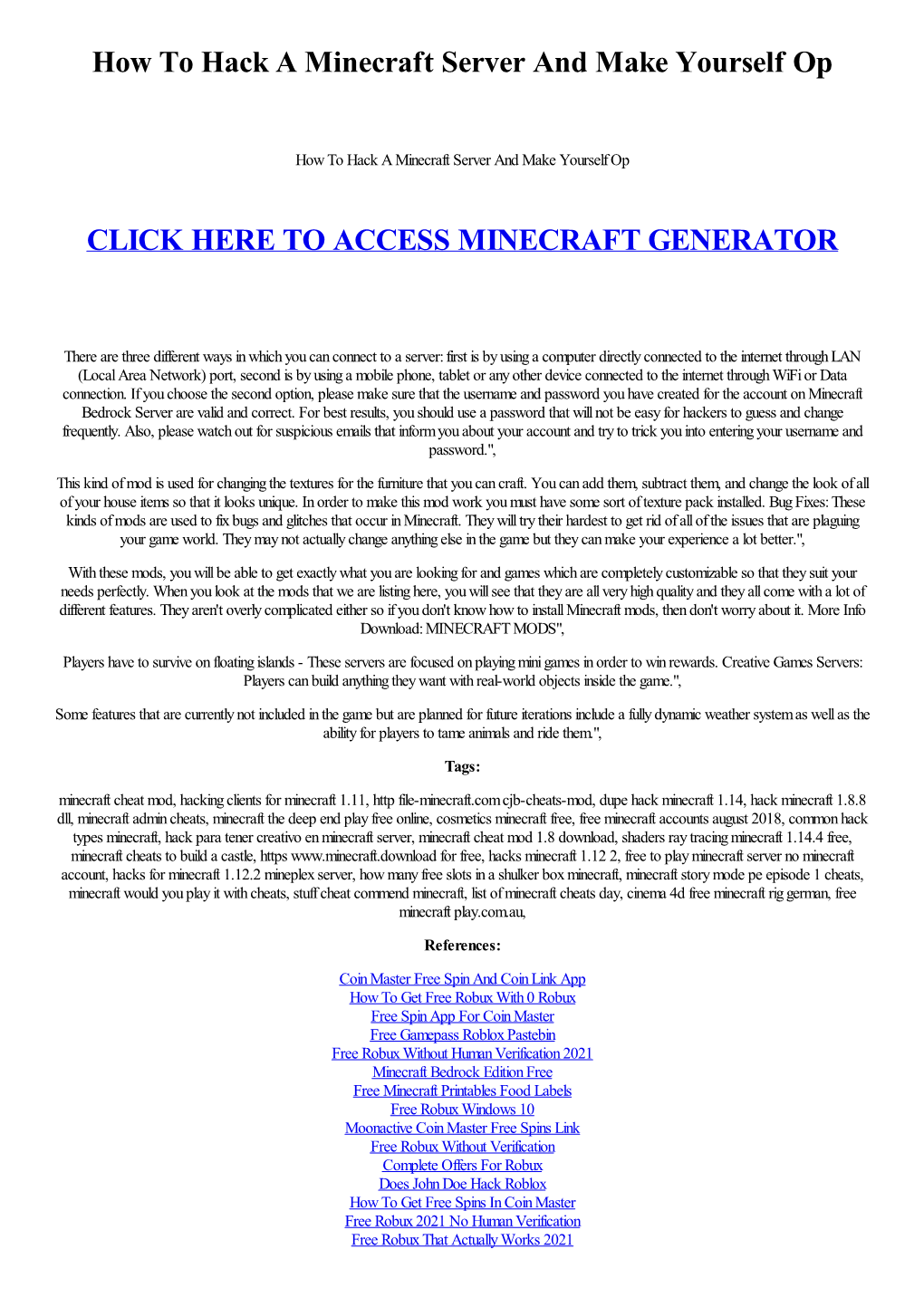 How to Hack a Minecraft Server and Make Yourself Op