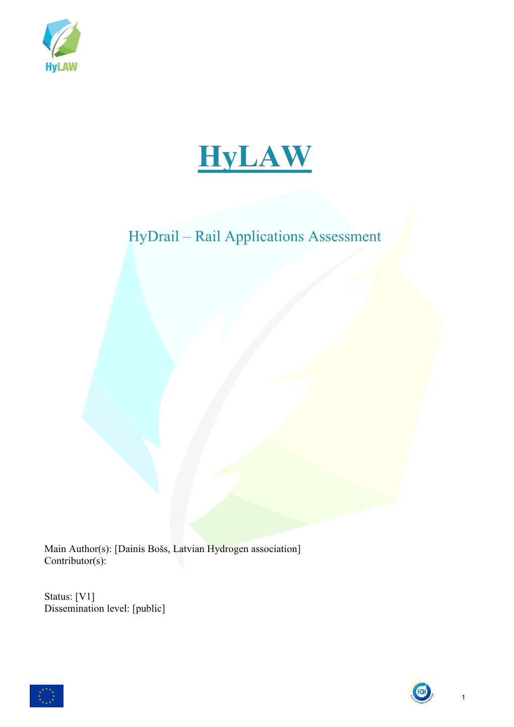 Hydrail – Rail Applications Assessment