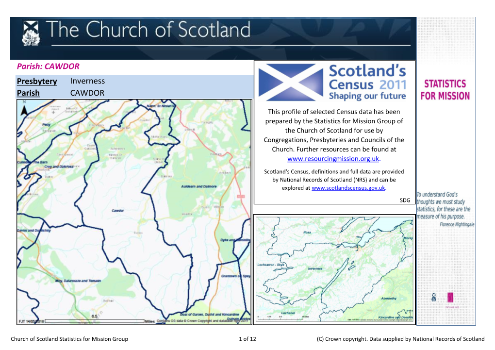 Presbytery Parish Inverness CAWDOR Parish: CAWDOR