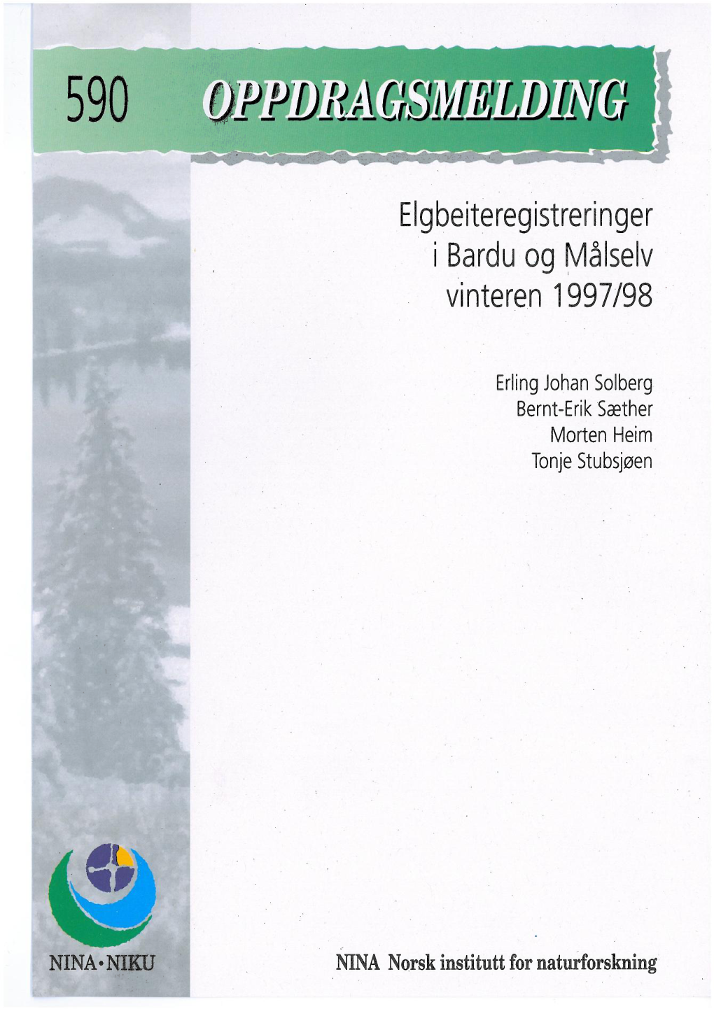 Elgbeiteregistreringer I Bardu Og Målselv Vinteren 1997/98