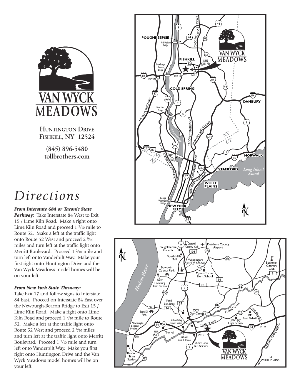 Van Wyck Meadows Brochure 9/03