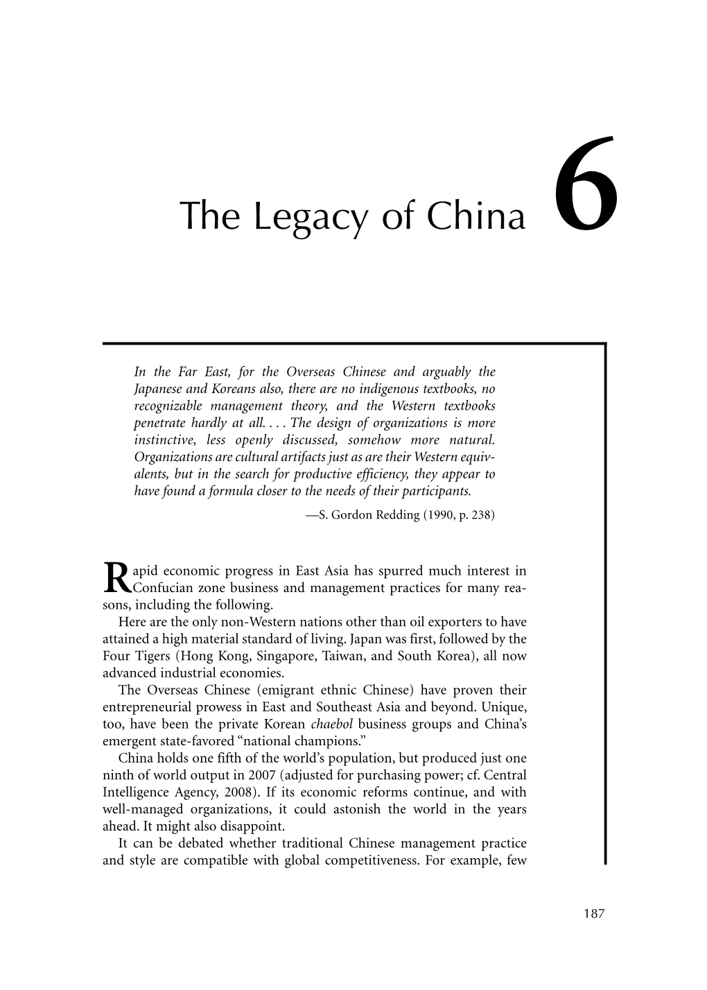 The Legacy of China 6