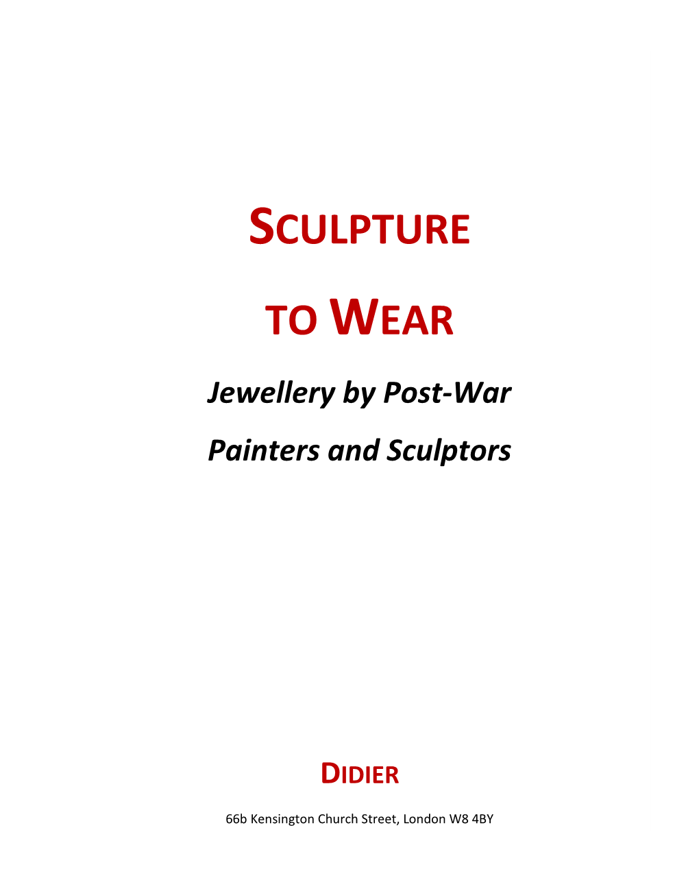 Sculpture to Wear