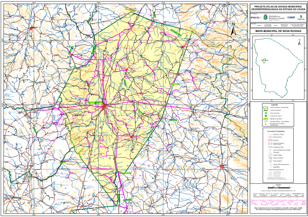 N Mm MAPA MUNICIPAL DE NOVA RUSSAS