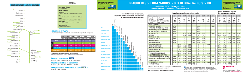 BEAURIERES &gt; LUC-EN-DIOIS &gt; CHATILLON-EN-DIOIS &gt;