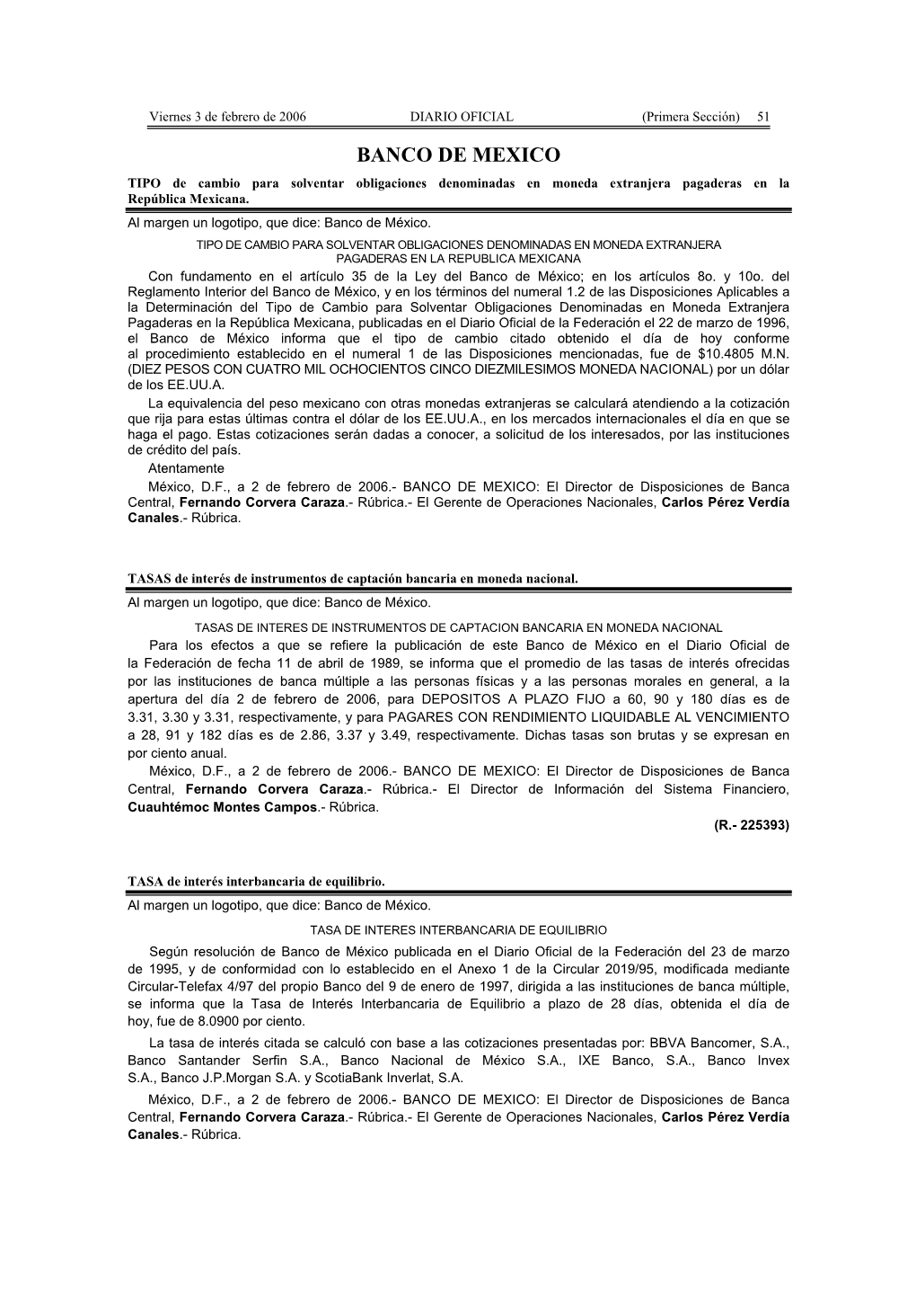 BANCO DE MEXICO TIPO De Cambio Para Solventar Obligaciones Denominadas En Moneda Extranjera Pagaderas En La República Mexicana