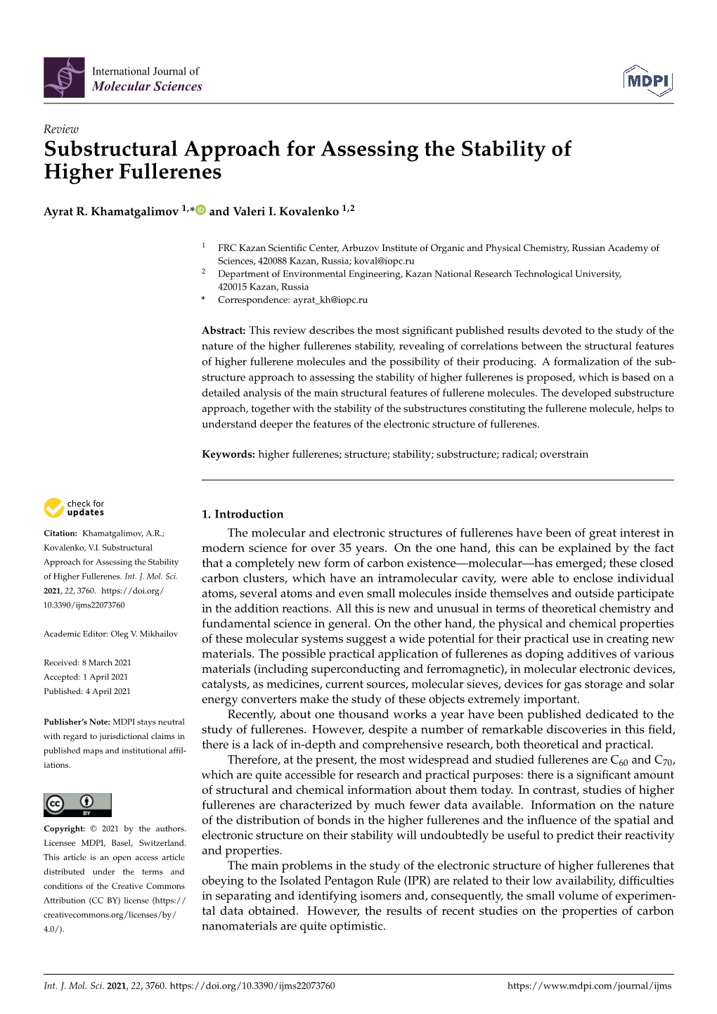 Substructural Approach for Assessing the Stability of Higher Fullerenes