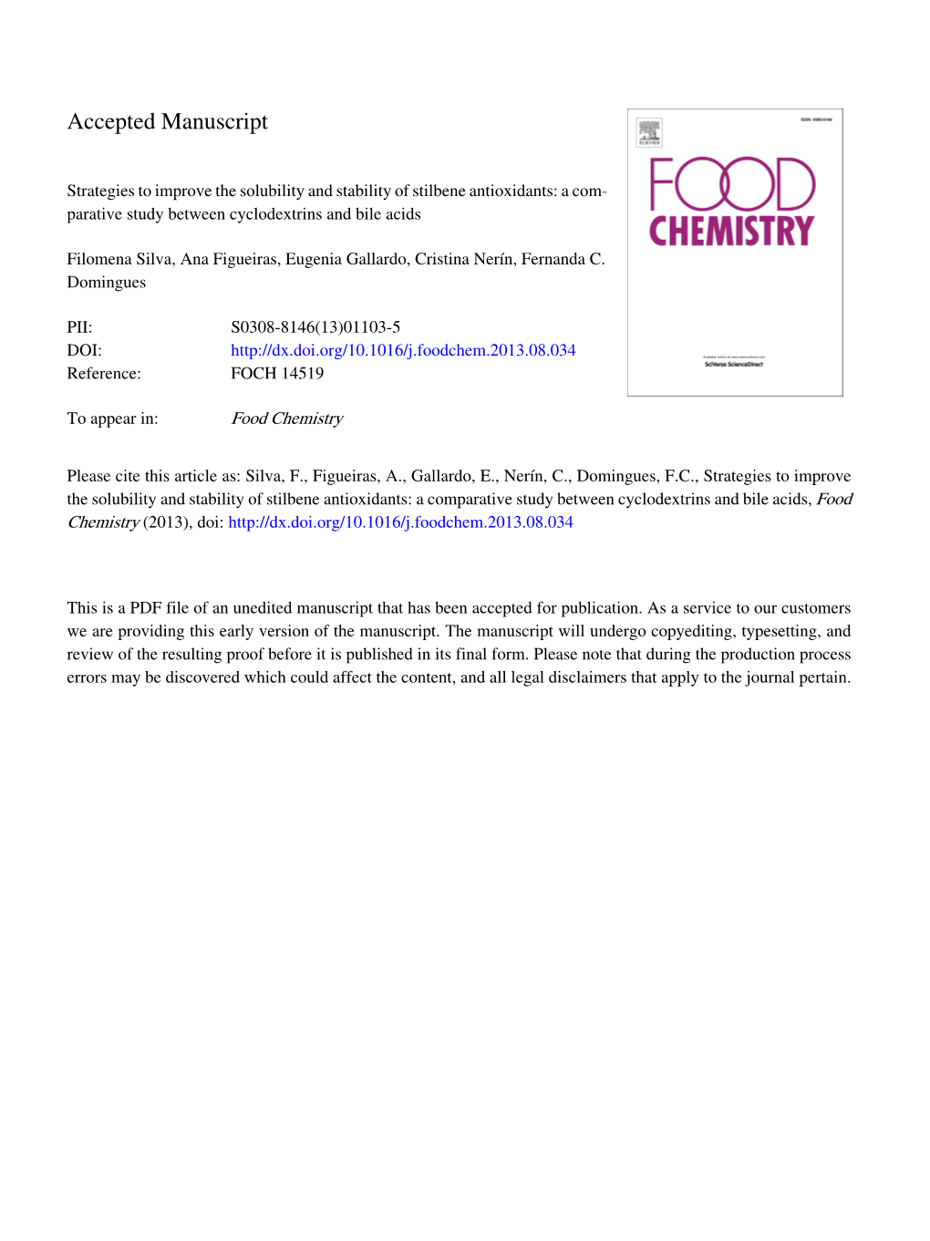 Strategies to Improve the Solubility and Stability of Stilbene Antioxidants: a Comparative Study Between Cyclodextrins and Bile